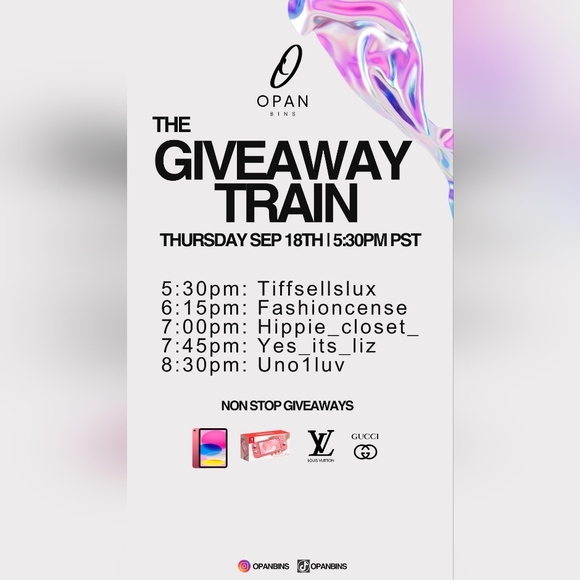 Opan Bins Giveaway Train 🚂 The Hippie Closet's Stop 🚏 Non-Stop Giveaways - Picture 6 of 9